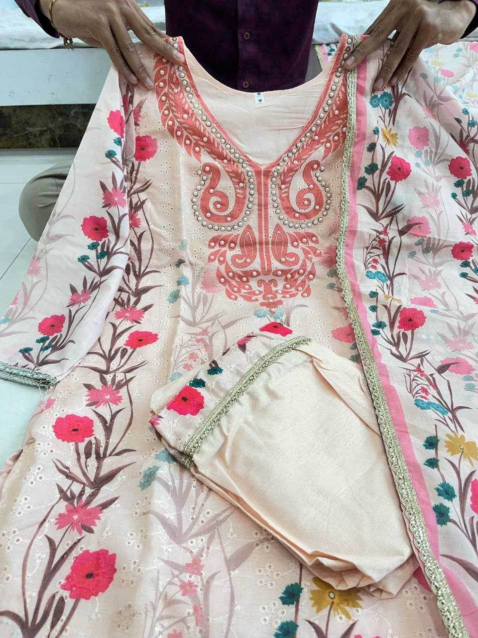 Chanderi Silk Suit - MYLUXURY LANE ENTERPRISE